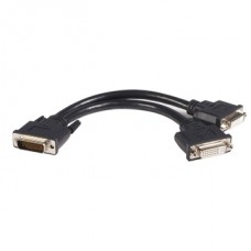 8in LFH 59 Male to Dual Female DVI I DMS 59 Cable (Connect two DVI monitors to your DMS / LFH equipped graphics card.)
