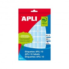 APLI Etikett, 25x40 mm, kézzel írható, színes, kerekített sarkú, , zöld, 128 etikett/csomag