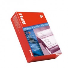 APLI Etikett, mátrixnyomtatókhoz, 2 pályás, 88,9x36 mm, , 8000 etikett/csomag