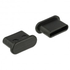 Delock Porvédő USB Type-C  kimenethez fogantyú nélkül 10 darab fekete