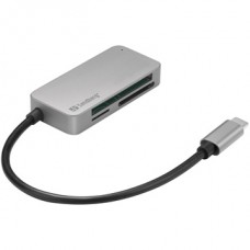 SANDBERG Kártyaolvasó, USB-C Multi Card Reader Pro